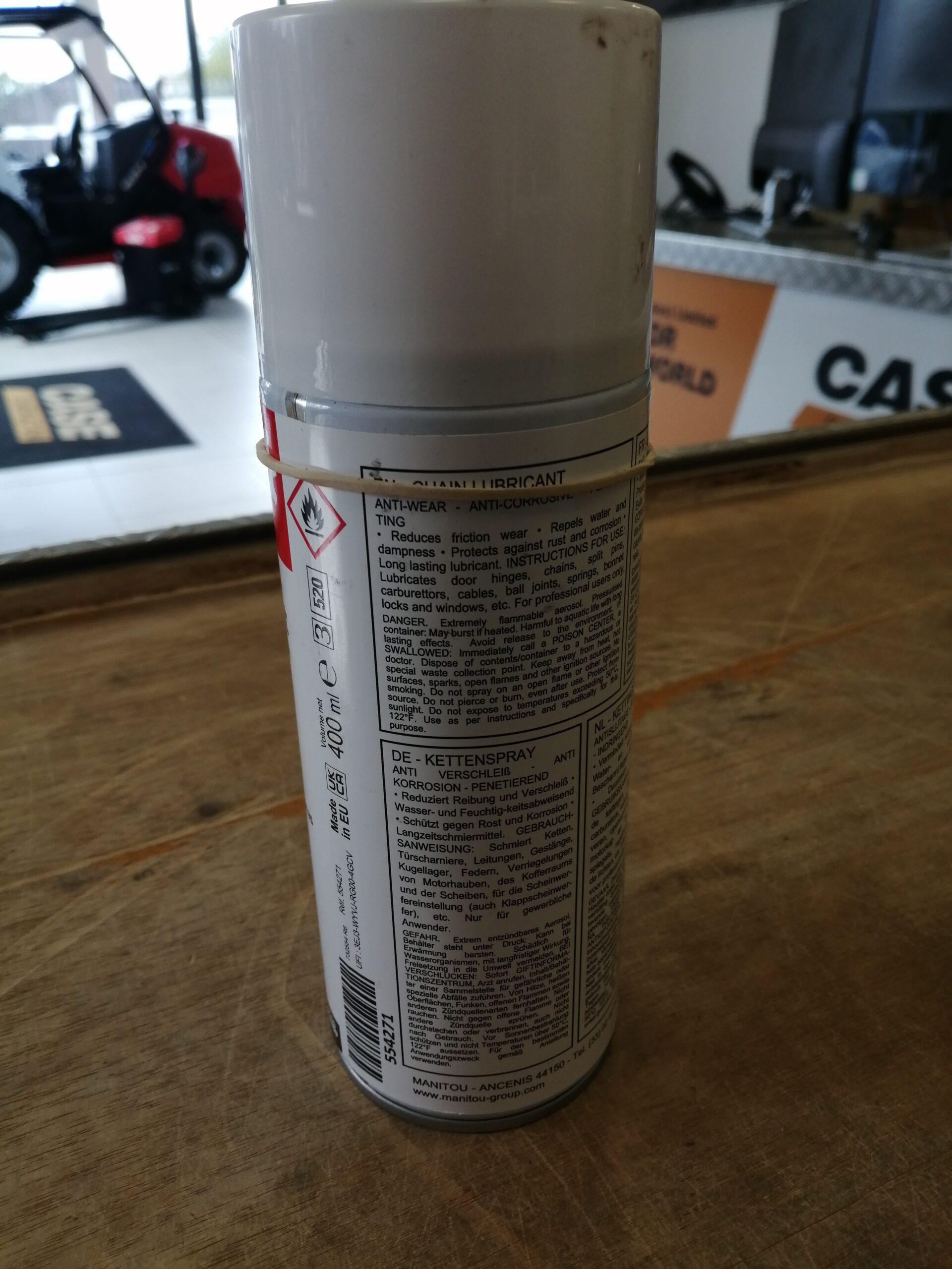 MANITOU Special Chain Lubricant 400ml Part Number 554271 Genuine - Image 2